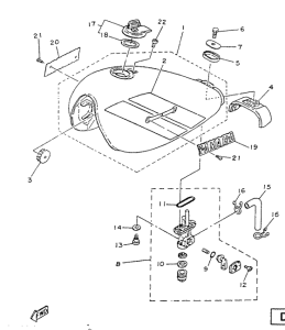SR125 Топливный бак