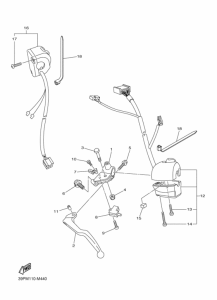 FZ8-N Interruptor  manillar&palanc