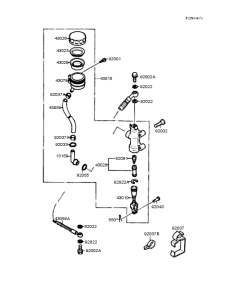 EX250 Задний торм цилиндр