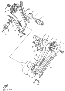 XV500 Camshaft. chain
