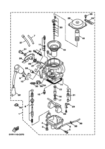 XC125V YJ125X Carburetor assy