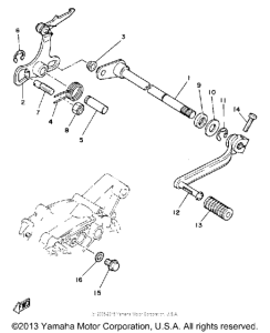 MX80G Shift shaft-pedal