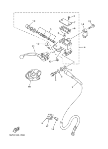 YZ250 Главный тормозной цилиндр