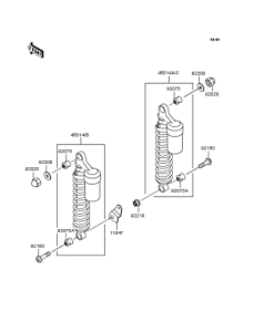 ZR400 Подвеска  /  амортизатор