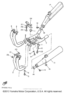 FJ1200AD Выхлопная система