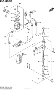 SV650 Rear Master Cylinder (Sv650Al7 E33)