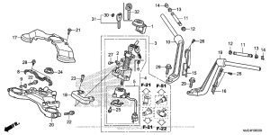 GL1800B Handlebar + Top Bridge