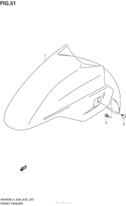 AN400Z (ABS) Front Fender (An400Zal4 E28)