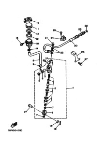 WR200R Задний тормозной цилиндр