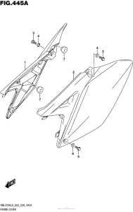 RM-Z250 Обтекатель рамы