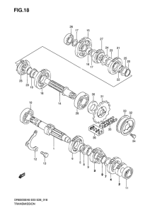DR650 Трансмиссия