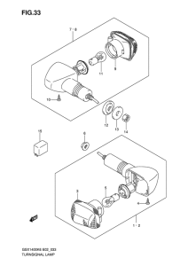 GSX1400 Поворотники