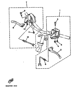 CY50 CY50H Interruptor  manillar&palanc