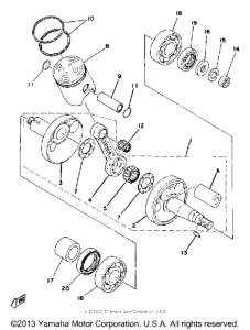 MX80G Crankshaft-piston