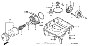 CB900F Oil pan + oil pump