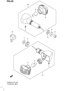 GS500 Поворотники