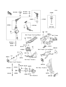 ZX600 Замок зажикания