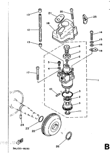 DT50R Масляный насос