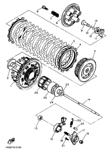 FZR400RR Сцепление