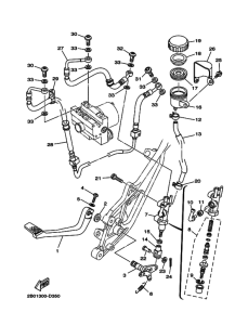 TDM900A Задний тормозной цилиндр