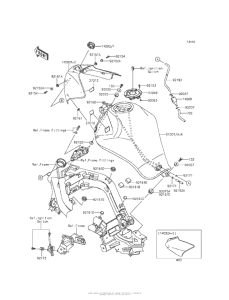 ER650 Топливный бак