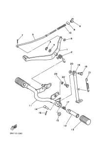 PW80 Stand. footrest