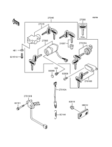 VN400 Замок зажигания