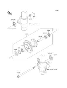 KX100 Переднее колесо