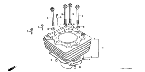 XR250R Цилиндр