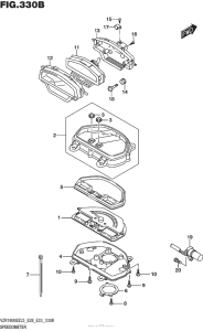 VZR1800BZ Speedometer (Vzr1800Bzl5 E33)