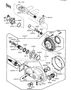 ZL600 Drive shaft / final gears