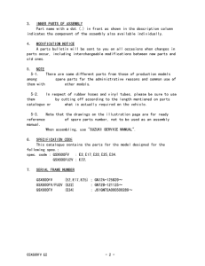 GSX600 Catalog preface