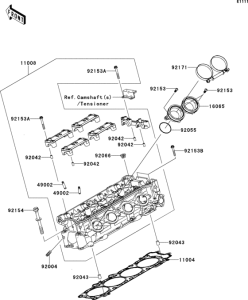 ZX1400 Головка цилиндров