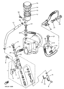 GTS1000A Rear master cylinder 2