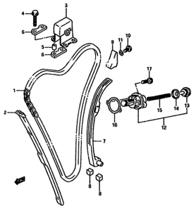 GSX-750 Держатель направляющей