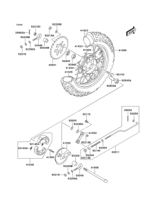 KDX50 Задняя втулка