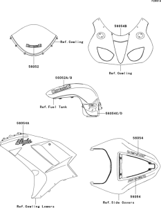 ZX600 Decals(green)(p7f)