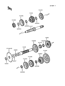 KX125 Трансмиссия