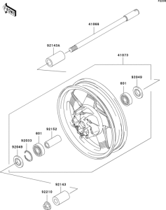 VN1500 Переднее колесо