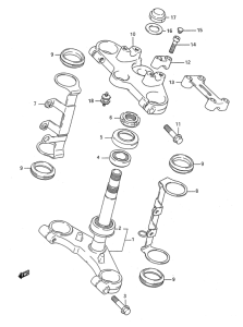 GSF400 Траверса нижняя
