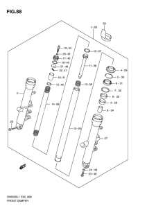 SV650 Передняя вилка