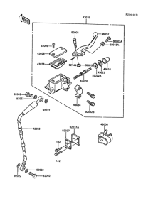 KX125 Главный тормозной цилиндр
