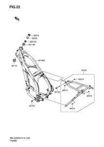 RM-Z250 Frame comp