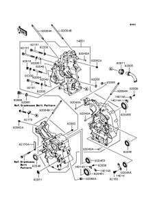 VN250 Картер двигателя