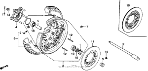 GL1100I Переднее колесо