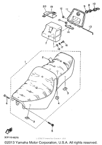 XV750G Сиденье