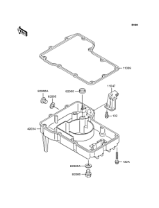 ZX400 Маслянный поддон