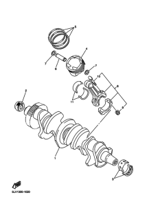 FZS1000 Коленчатый вал и Поршень