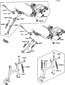 Z550 Подножка