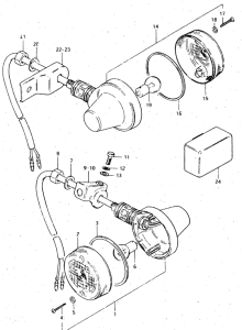 DR500 Поворотники